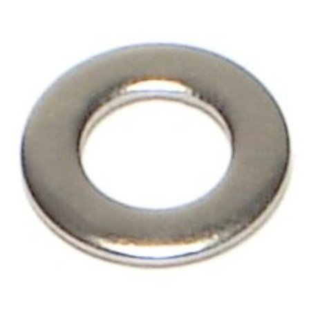 MIDWEST FASTENER Flat Washer, Fits Bolt Size M5 , 18-8 Stainless Steel 50 PK 69583